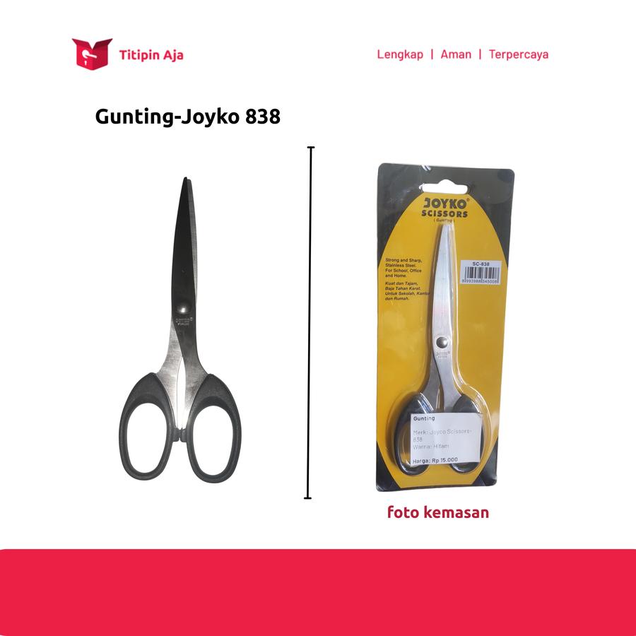 Titipin Aja - Gunting Serbaguna Joyko SC838 Warna Hitam