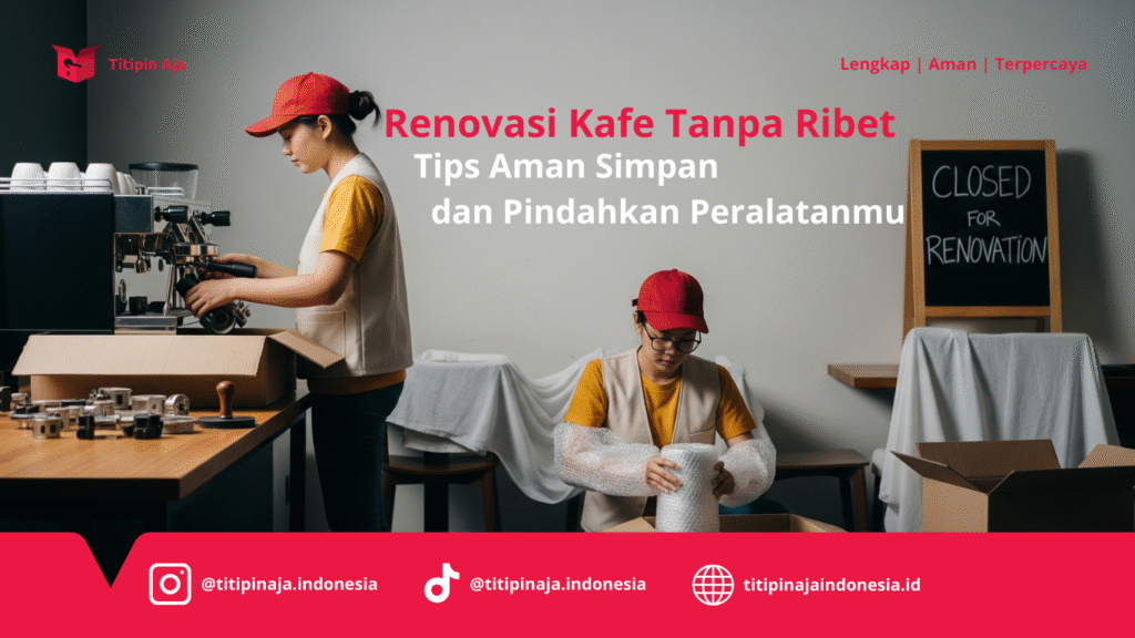Titipin Aja - Renovasi Kafe Tanpa Ribet, Tips Aman Simpan dan Pindahkan Peralatanmu