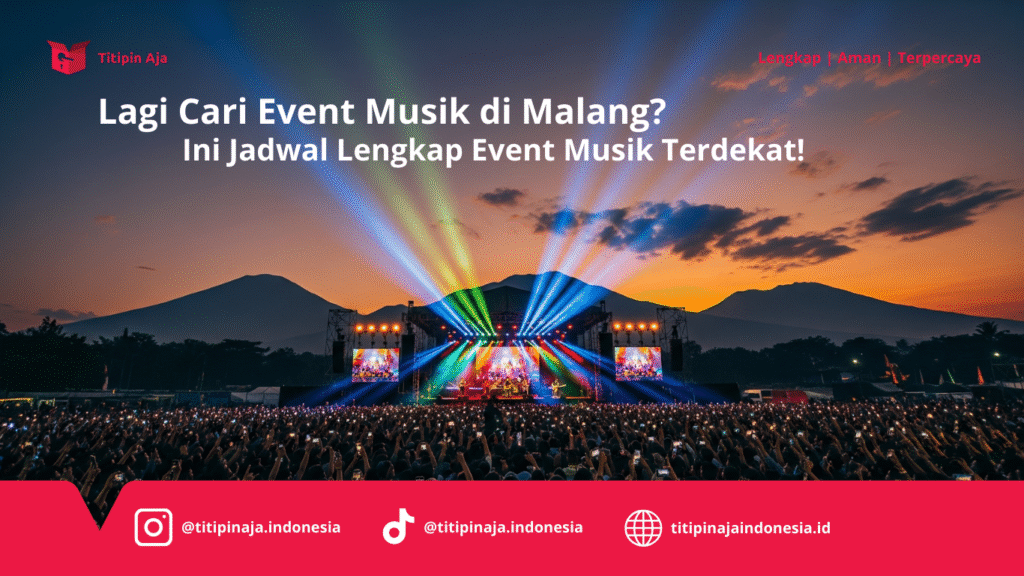 Titipin Aja - Lagi Cari Event Musik di Malang, Ini Jadwal Lengkap Event Musik Terdekat