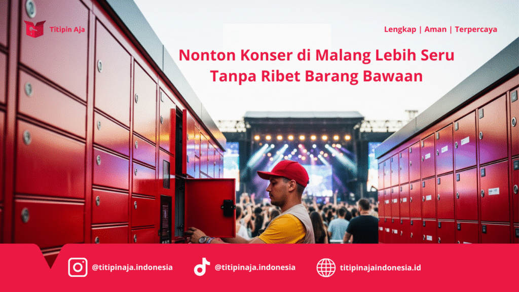 Titipin Aja - Nonton Konser di Malang, Lebih Seru Tanpa Ribet Barang Bawaan