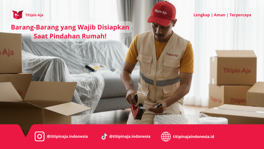 Barang-Barang yang Wajib Disiapkan Saat Pindahan Rumah - Titipin Aja
