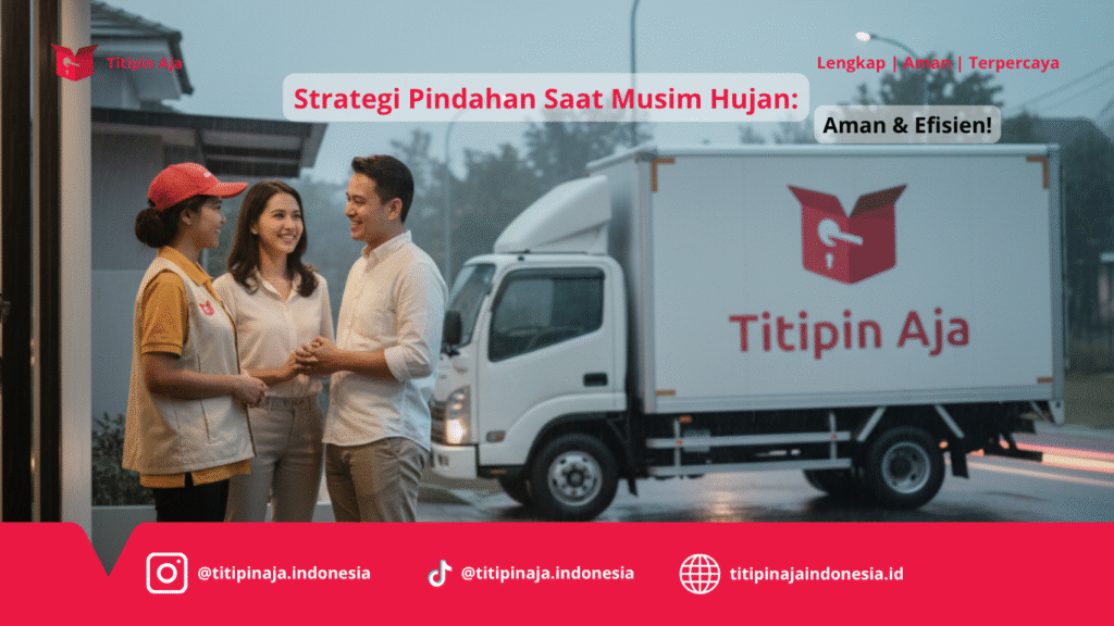 Strategi Pindahan Saat Musim Hujan, Aman & Efisien - Titipin Aja
