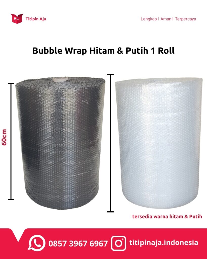 Bubble Wrap Hitam & Putih 1 Roll - Titipin Aja Bubble Wrap Hitam & Putih 1 Roll - Titipin Aja