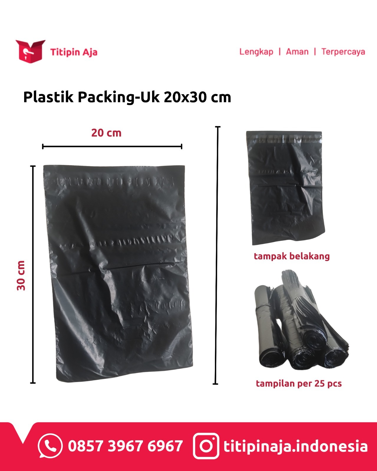 Plastic Packing Ukuran 20x30 - Titipin Aja Plastic Packing Ukuran 20x30 - Titipin Aja