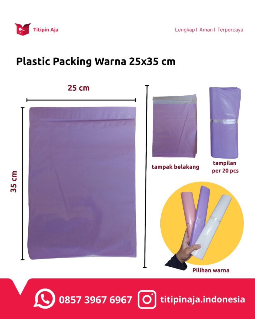 Plastic Packing Warna Ukuran 25x35 - Titipin Aja Plastic Packing Warna Ukuran 25x35 - Titipin Aja