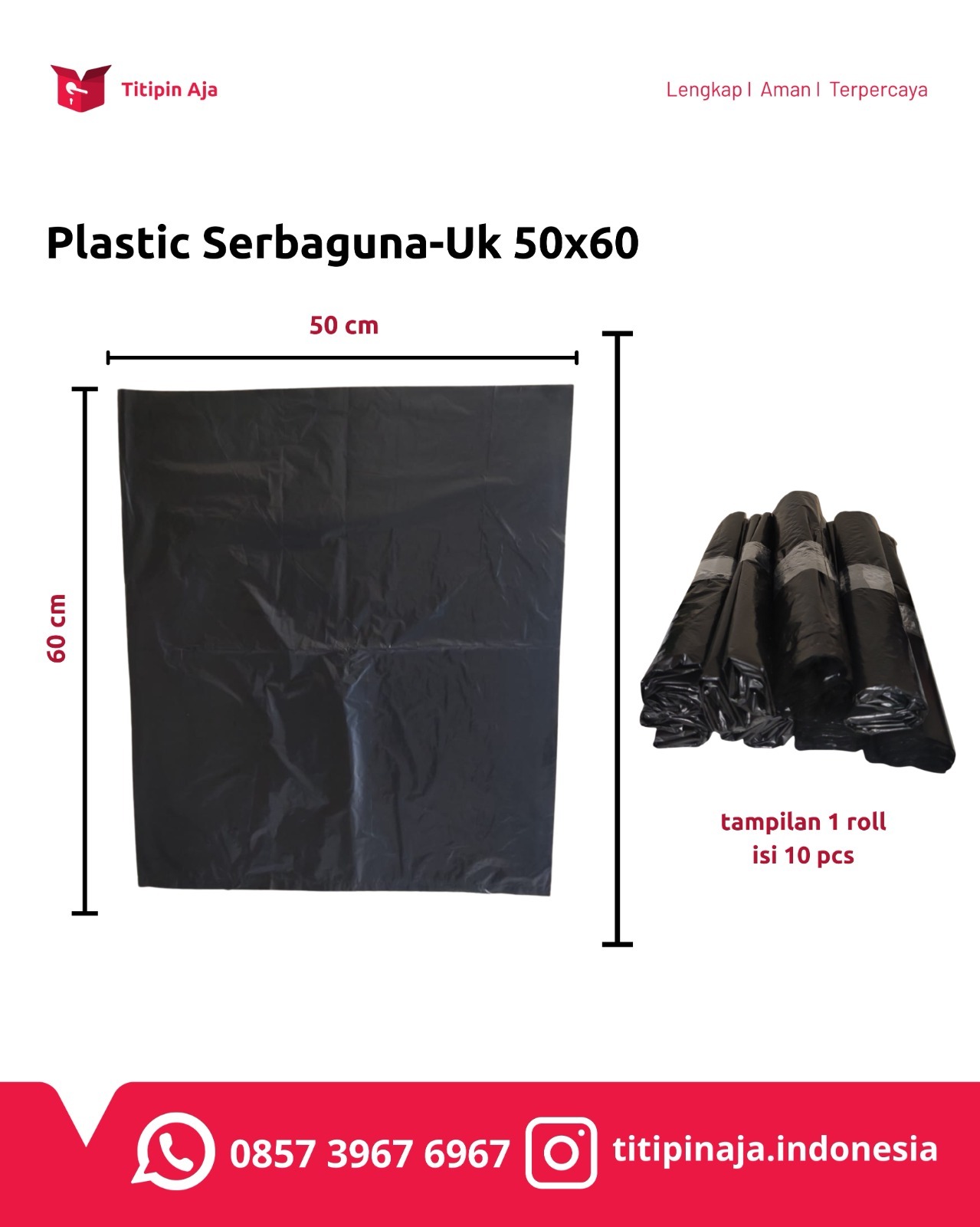 Plastic Serbaguna Ukuran 50x60 - Titipin Aja Plastic Serbaguna Ukuran 50x60 - Titipin Aja